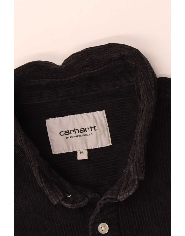 Carhartt Herre fløjlsskjorte Medium Sort bomuld
