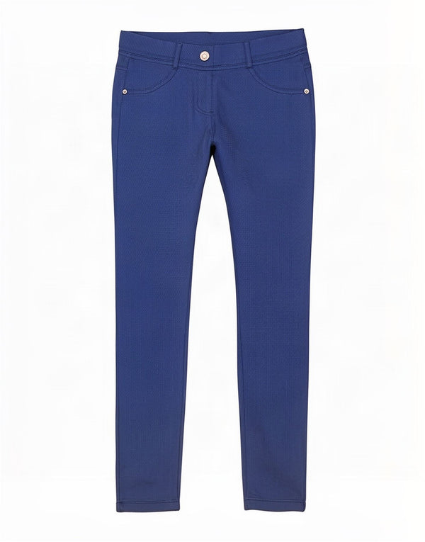 Benetton Dame Leggings UK 4 XS Blå