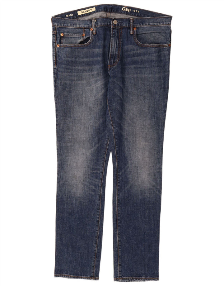 Gap Herre Skinny Jeans W36 L32 Blå Bomuld