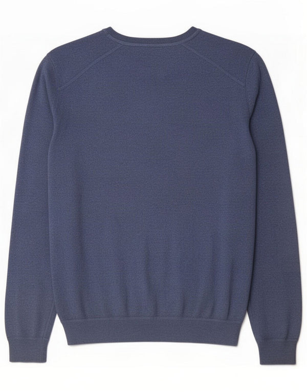 Napapijri Herre Geographic V-hals sweater Medium Blue Viscose