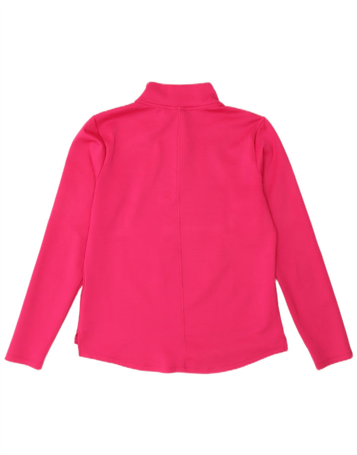 Nike sweater med lynlås til kvinder, træningsdragt Top UK 14 Medium Pink