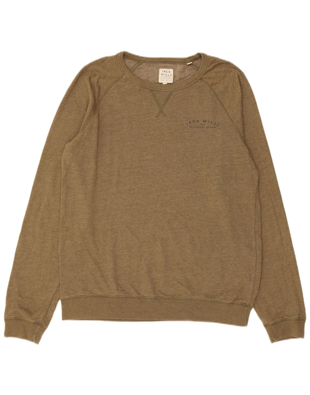 Jack Wills Herre Sweatshirt Jumper XL Khaki Bomuld