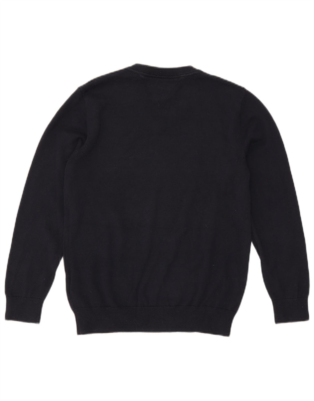 TOMMY HILFIGER drenge sweater med v-hals 11-12 år marineblå bomuld