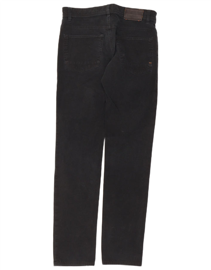 Hugo Boss Straight Jeans til mænd W31 L32 Sort bomuld
