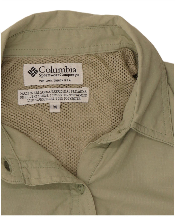 Columbia Dameskjorte UK 14 Medium Khaki Nylon
