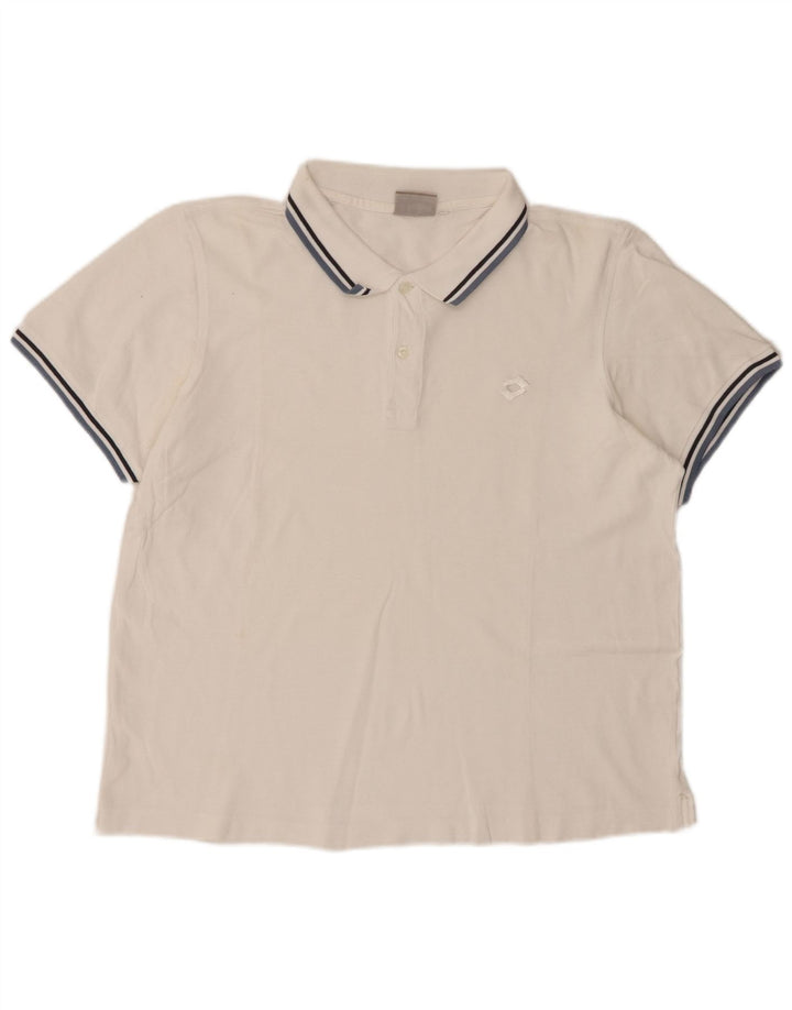 Lotto Herre Polo Shirt Medium White