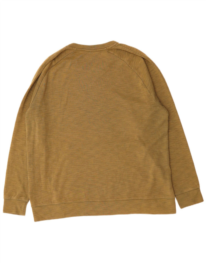 NIKE Sweatshirt Jumper til mænd XL Khaki Flecked Bomuld