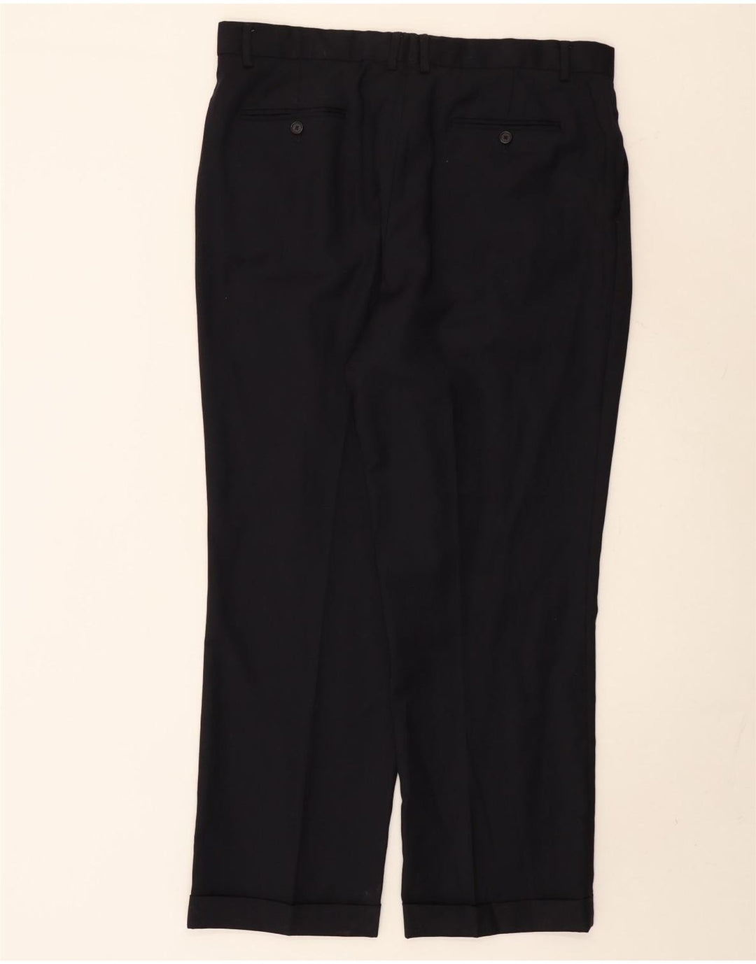 NAUTICA Herre Pegged Suit Bukser W38 L30 Sort Uld