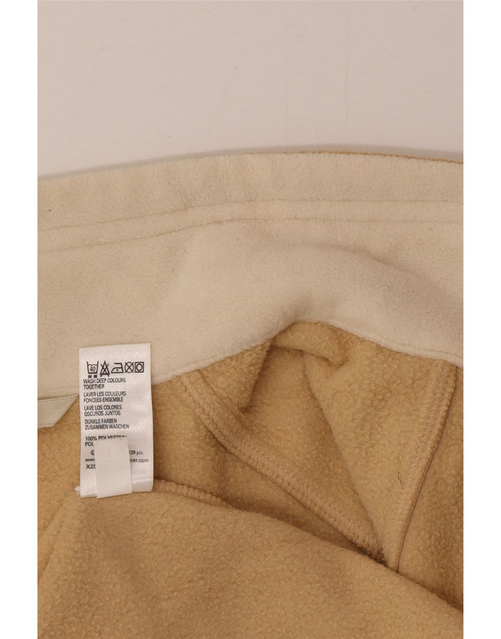 Marks & Spencer Fleecejakke til kvinder UK 14 Stor Beige Polyester
