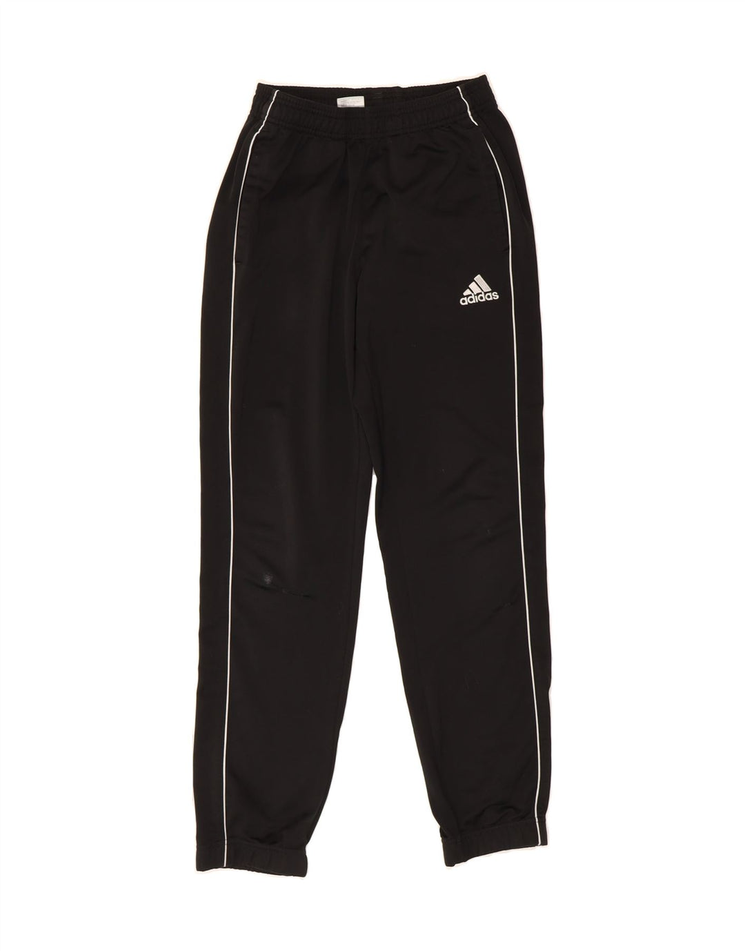 ADIDAS Mens Tracksuit Trousers Joggers Small Black Polyester Vintage Adidas and Second-Hand Adidas from Messina Hembry 
