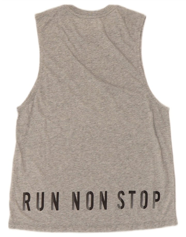NIKE Womens Graphic Vest Top UK 10 Small Grey