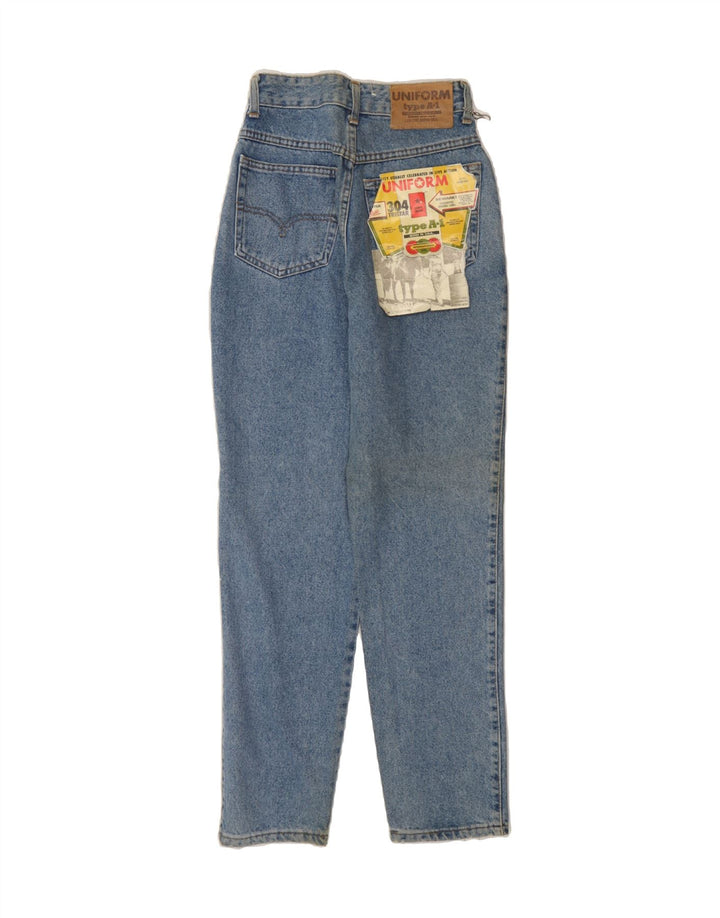 UNIFORM Womens Tapered Jeans W27 L29 Blue Cotton Vintage Uniform and Second-Hand Uniform from Messina Hembry 