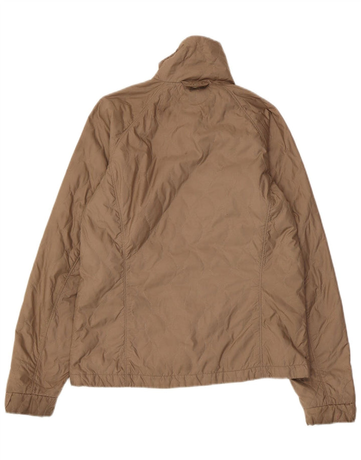 COLUMBIA Womens Interchange Quiltet Jakke UK 6 XS Beige Polyester