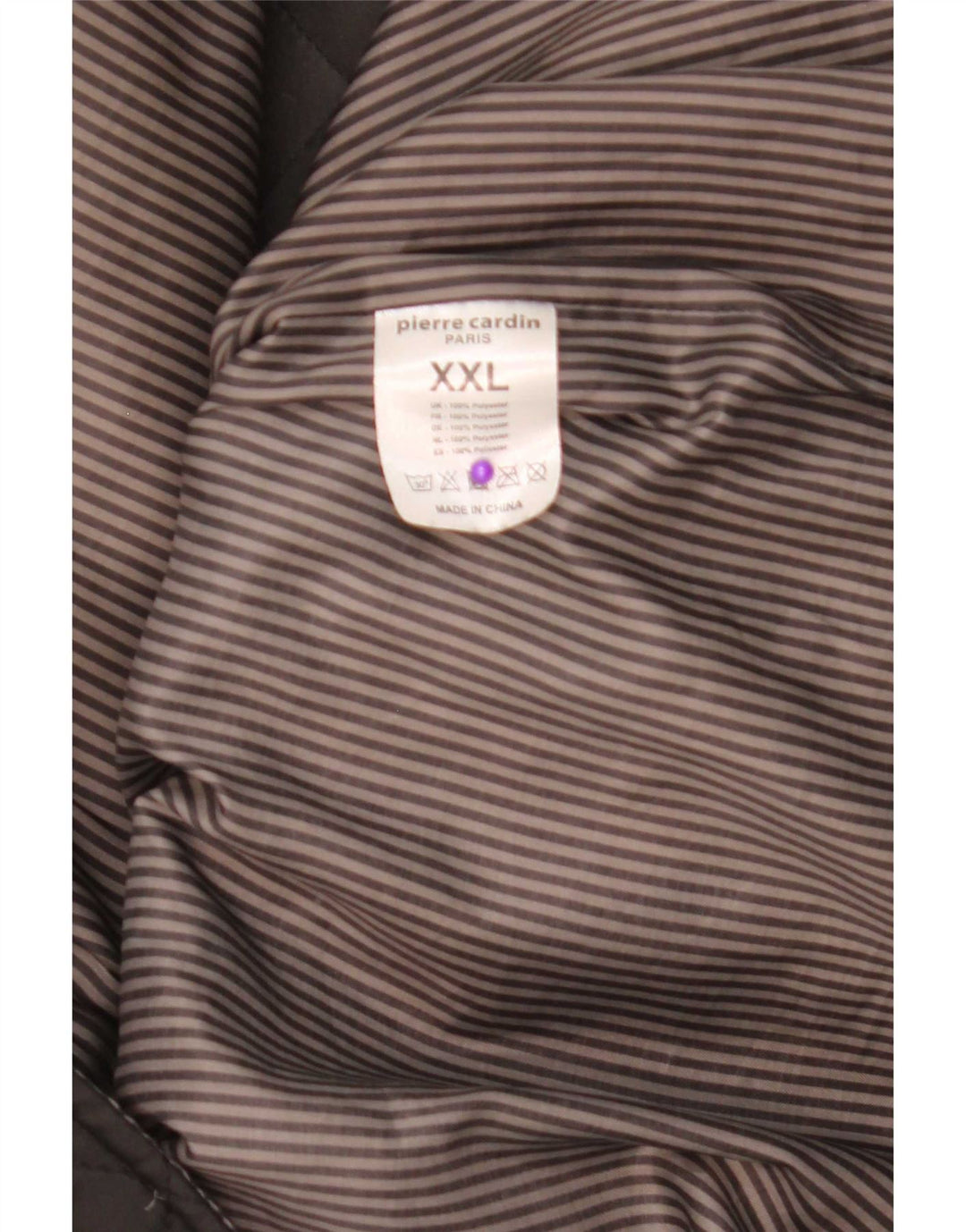 Pierre Cardin Herre quiltet jakke UK 44 2XL Brun Polyester