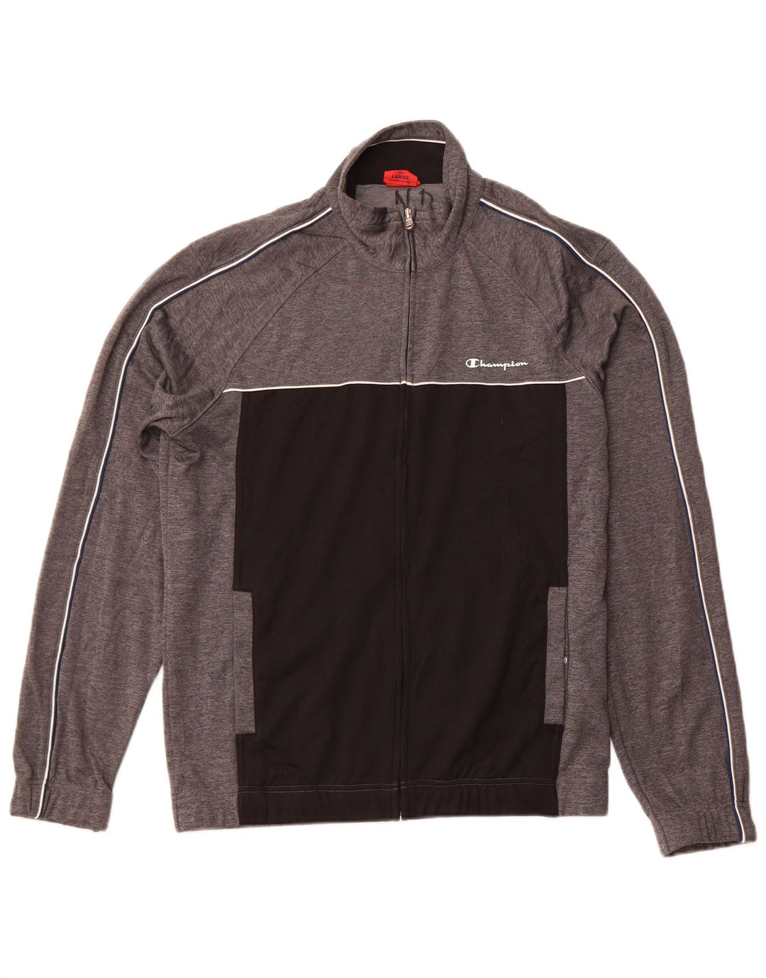 CHAMPION Træningsdragt til mænd Topjakke Stor Grå Colourblock Polyester