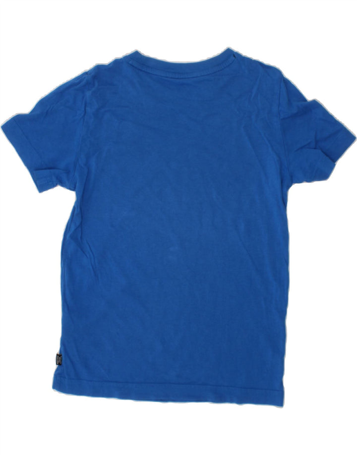 PUMA Boys Graphic T-Shirt Top 9-10 Years Blue Cotton Vintage Puma and Second-Hand Puma from Messina Hembry 