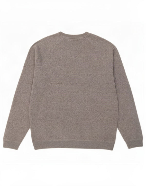 Jack Wills Herre Grafisk Sweatshirt Jumper Medium Grey Flecked Bomuld