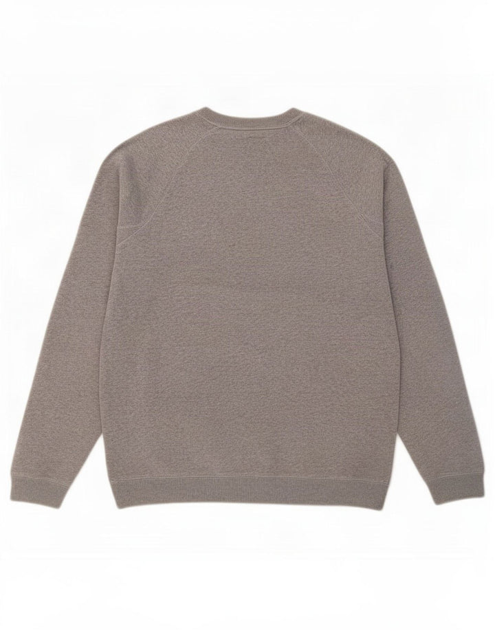 Jack Wills Herre Grafisk Sweatshirt Jumper Medium Grey Flecked Bomuld