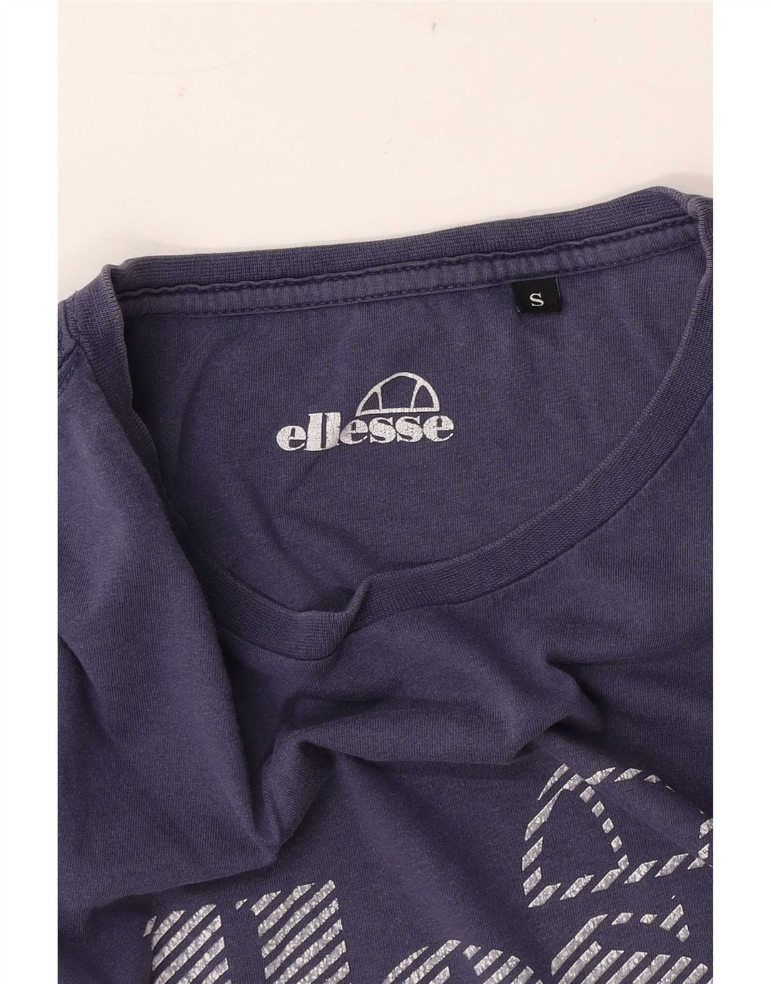 Ellesse Herre Grafisk T-Shirt Top Lille Marineblå