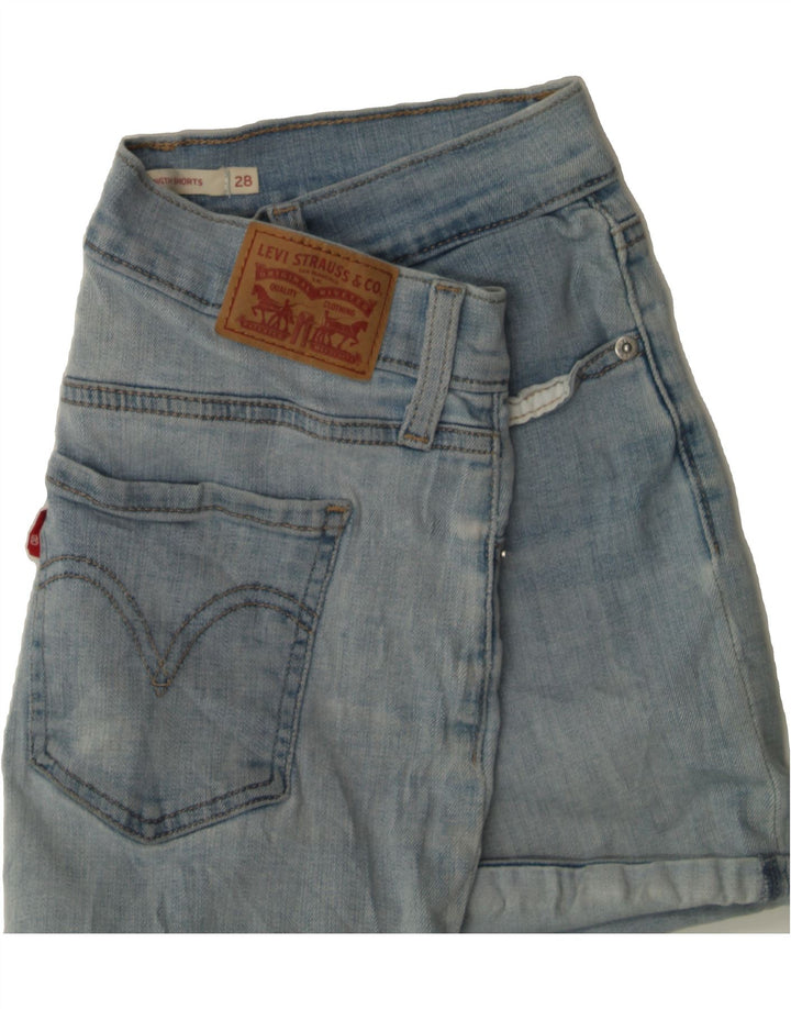 LEVI'S Womens Denim Shorts W28 Medium Blue Cotton Vintage Levi's and Second-Hand Levi's from Messina Hembry 