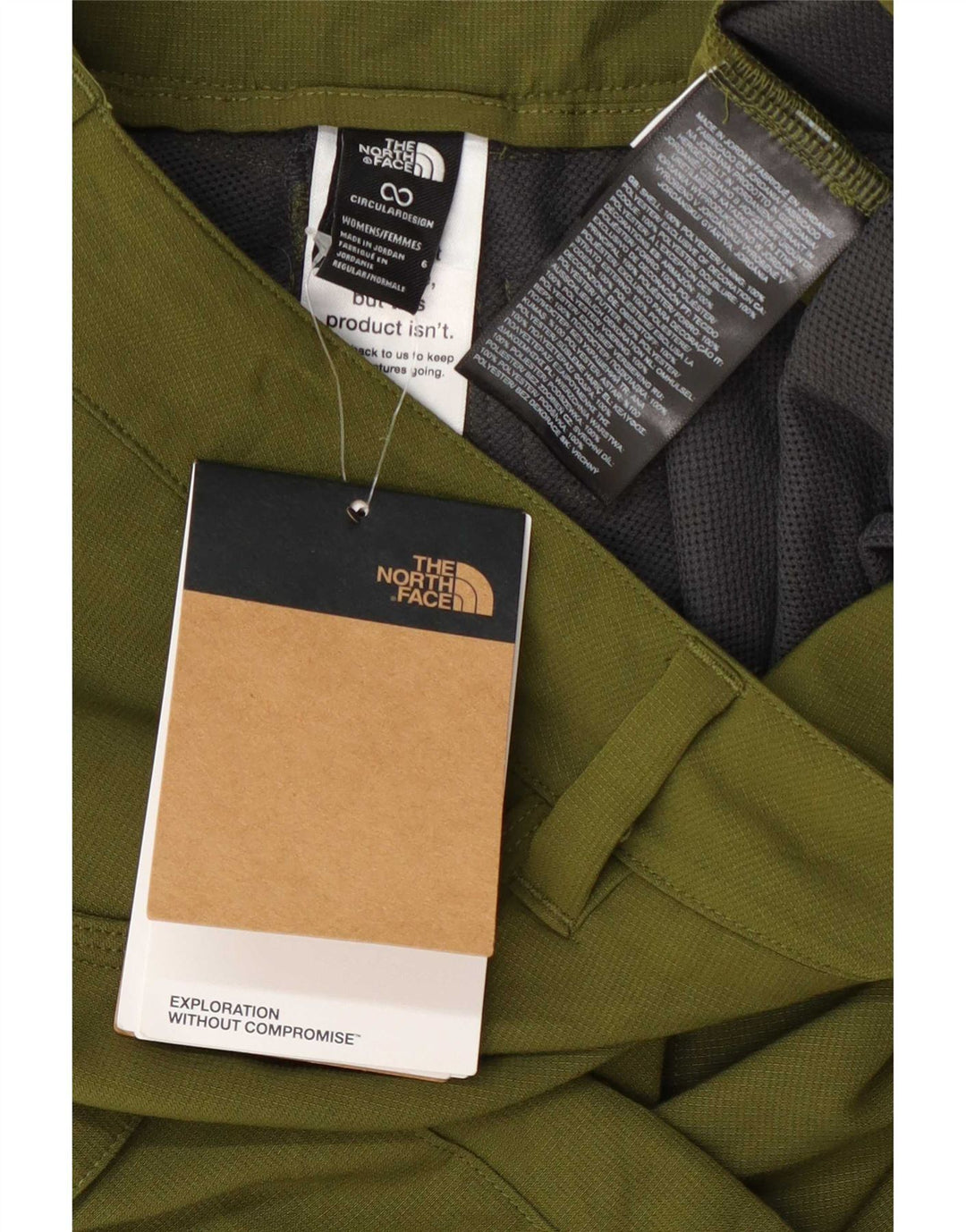 The North Face Dame Cargo Shorts US 6 Medium W30 Grøn Polyester