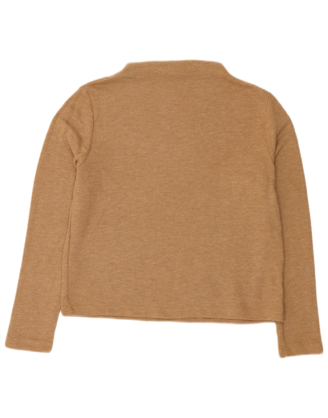 Marks & Spencer Dametop Langærmet UK 12 Medium Beige Polyester