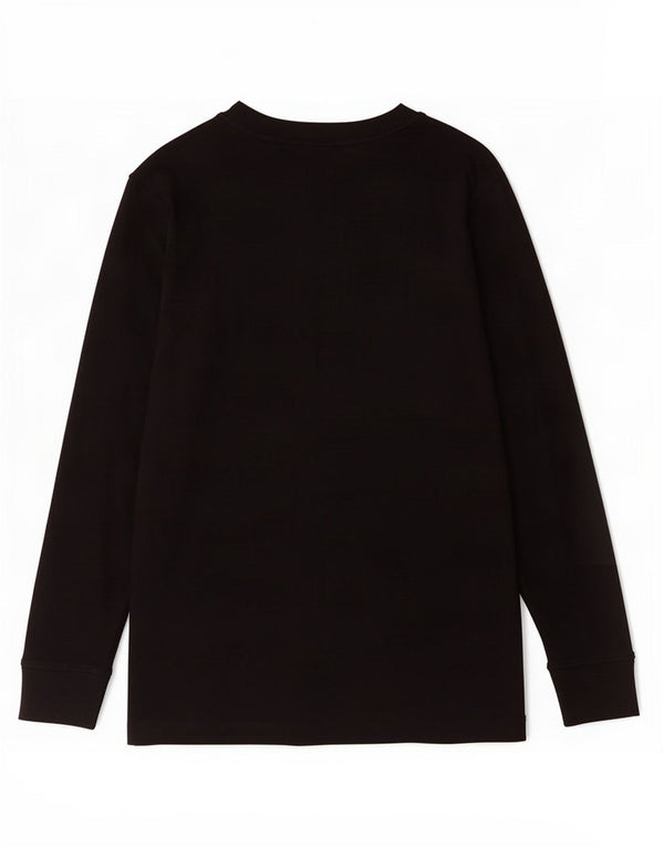 Nike Boys Top Long Sleeve 8-9 Years Small Black Cotton