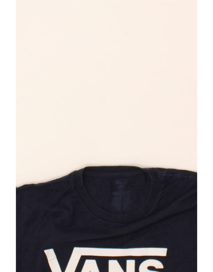 VANS Mens Graphic T-Shirt Top Small Navy Blue Cotton Vintage Vans and Second-Hand Vans from Messina Hembry 