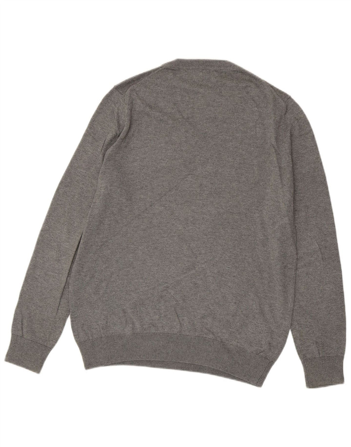 NAUTICA Herre V-hals sweater lille grå bomuld