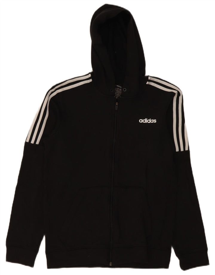 Adidas Herre Climalite Hættetrøje med lynlås mellem sort polyester