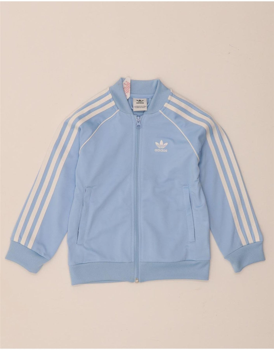 Adidas Drenge Træningsdragt Topjakke 5-6 År Blå Polyester