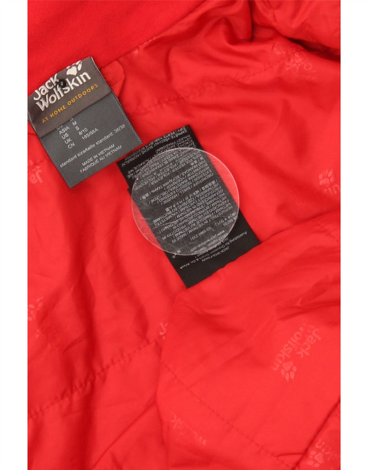 JACK WOLFSKIN Womens Oversized Windbreaker Jacket UK 8/10 Small Red