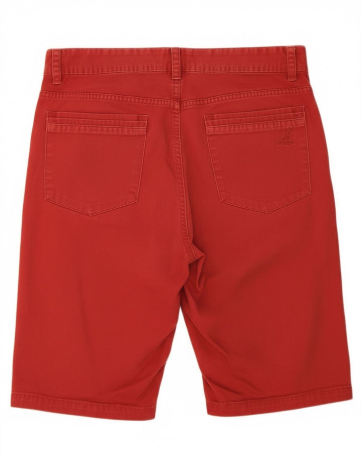Kangol Herre Chino Shorts Små W29 Rød Bomuld