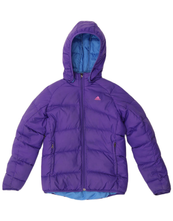 Adidas Piger Polstret Hættejakke 11-12 år Lilla Nylon