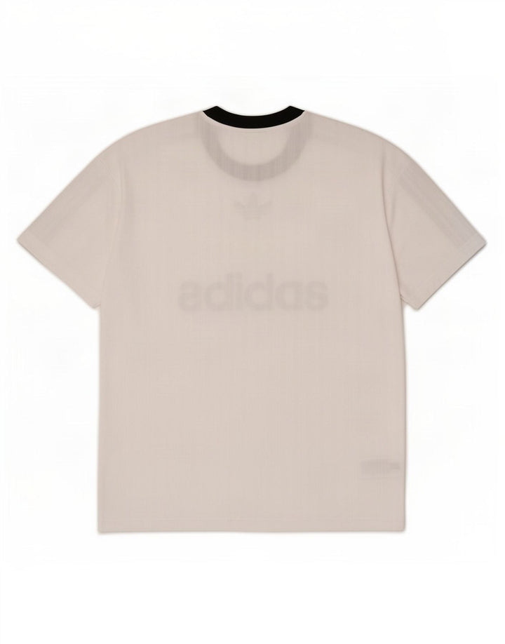 Adidas Herre grafisk T-shirt Top Medium White Polyester