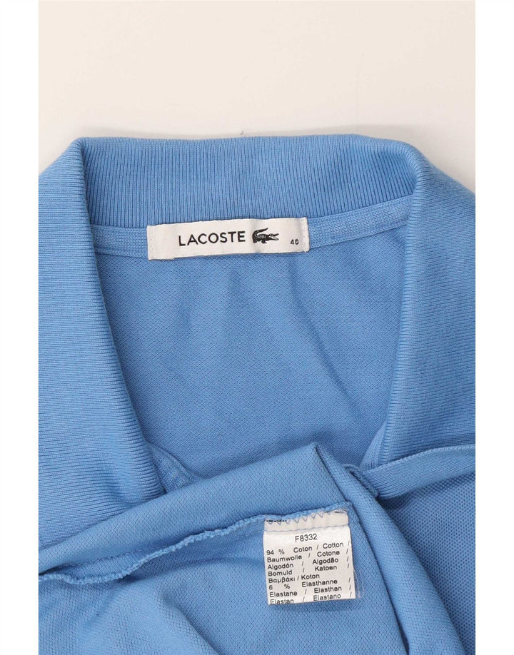 Lacoste Dame Polo Shirt Størrelse 40 Medium Blå Bomuld