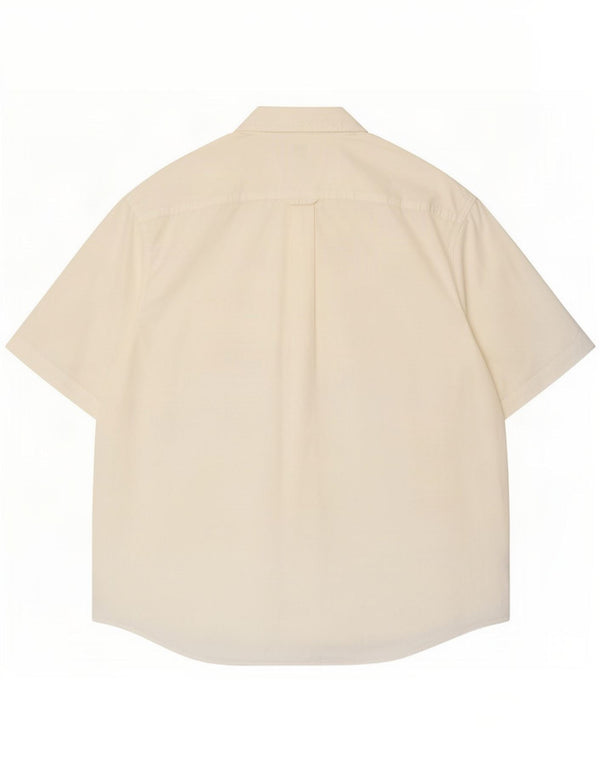 Columbia Mens Short Sleeve Shirt Large White Cotton