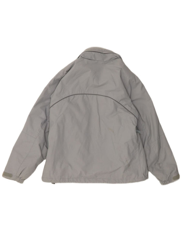 HELLY HANSEN Womens Hooded Windbreaker Jacket UK 14 Medium Blue Nylon