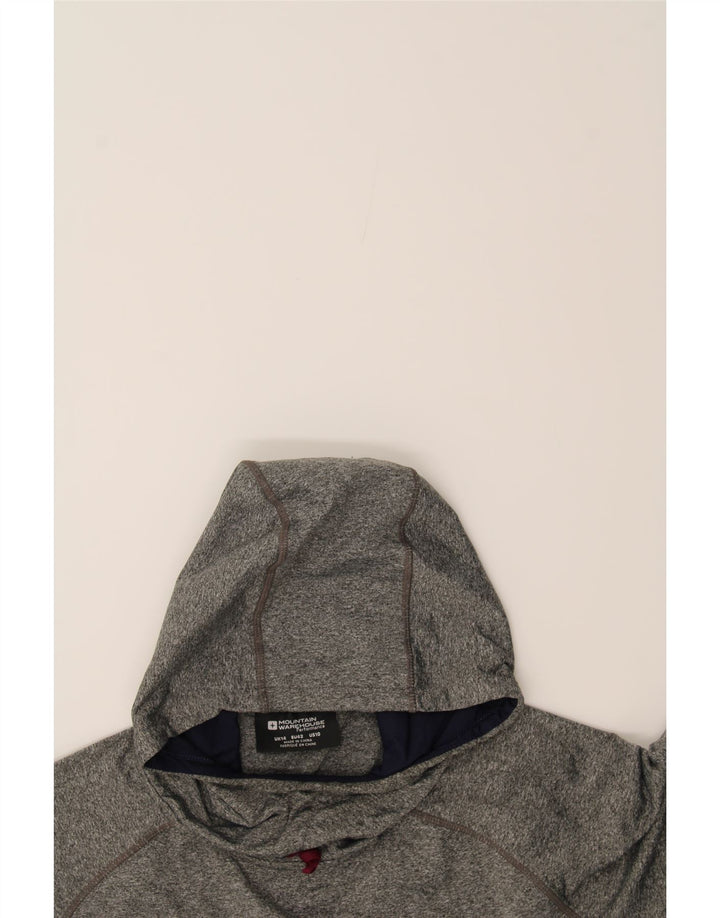 MOUNTAIN WAREHOUSE Womens Hoodie Jumper UK 14 Large Grey Polyester Vintage Mountain Warehouse and Second-Hand Mountain Warehouse from Messina Hembry 