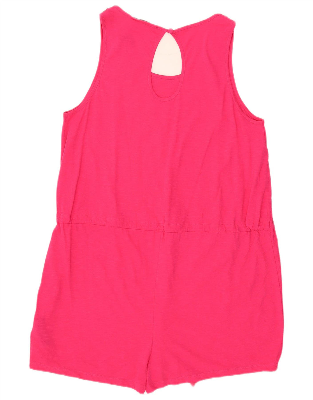 Marks & Spencer Dame Ærmeløs Playsuit UK 14 Medium Pink Bomuld