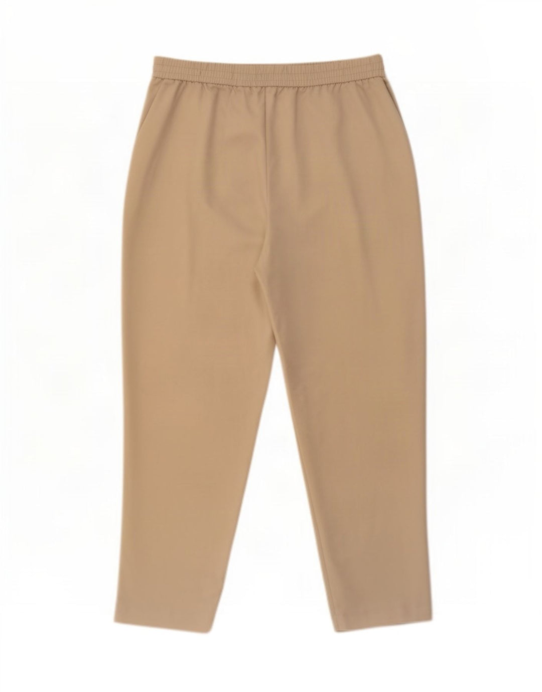 Zara Womens Cropped Trousers XL W34 L26 Beige Polyester