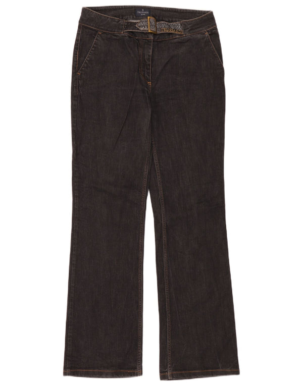Trussardi Dame Bootcut Jeans W30 L32 Sort Bomuld