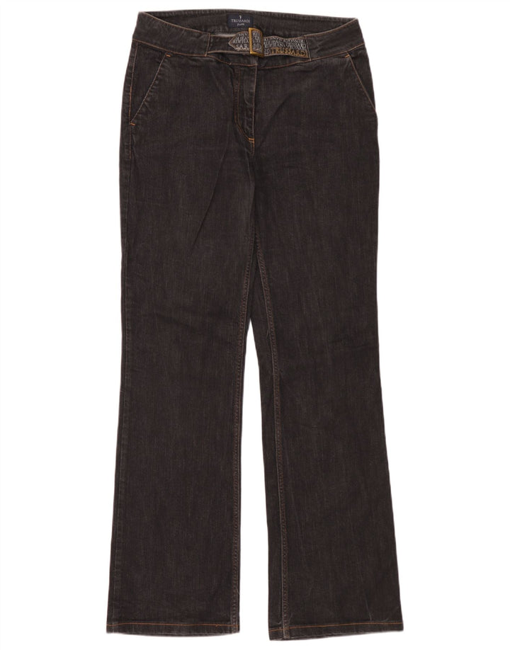 Trussardi Dame Bootcut Jeans W30 L32 Sort Bomuld