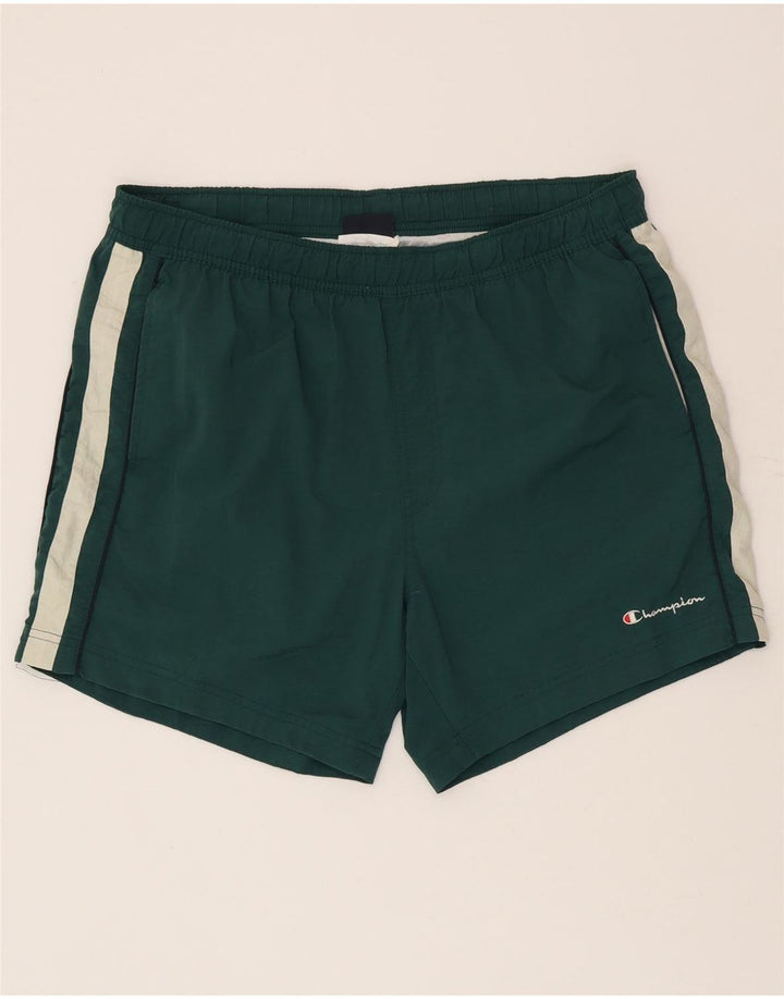 Champion Herre svømmeshorts XL Grøn Colourblock Polyamid