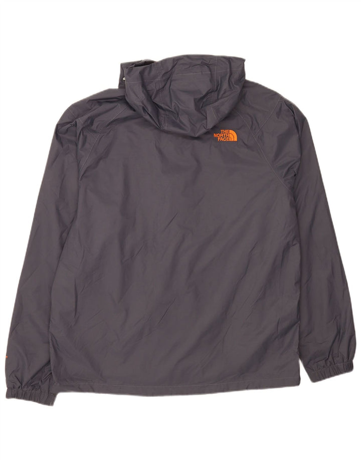 The North Face Regnjakke med hætte til mænd UK 40 Stor Grå Nylon