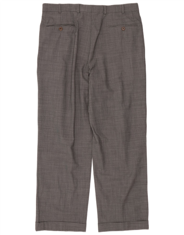 BROOKS BROTHERS Herre 346 2-knap 2-delt jakkesæt UK 42 XL W34 L29 Grå Uld