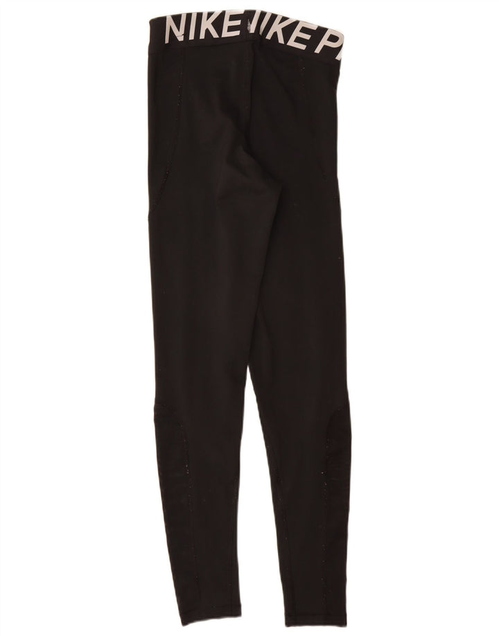 Nike Grafiske Leggings til kvinder UK 10 Lille sort polyester
