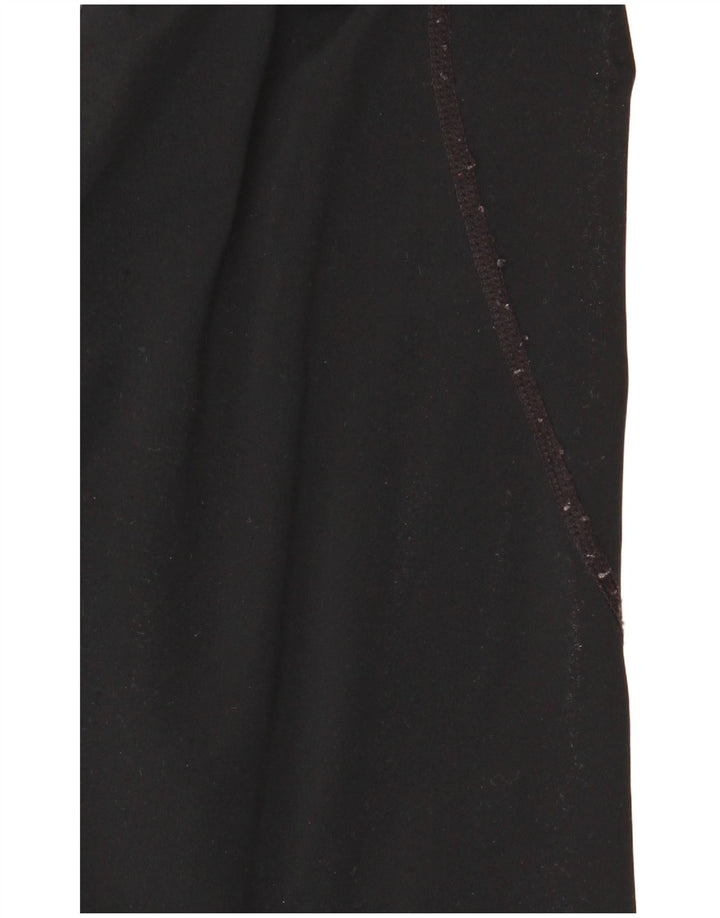 Nike Dame Dri Fit Grafiske Leggings UK 14 Medium Sort