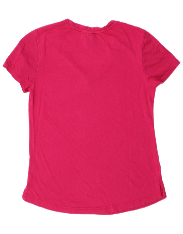 Adidas Dame Grafisk T-Shirt Top UK 12 Medium Pink