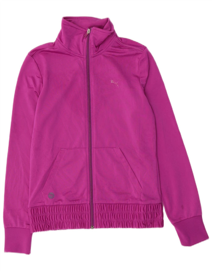 Puma træningsdragt topjakke til kvinder UK 10 Small Pink Polyester